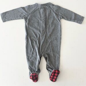 NWOT 7 For All Mankind Unisex Baby Snap Footie Pajamas Size 0-3 Months Checkered